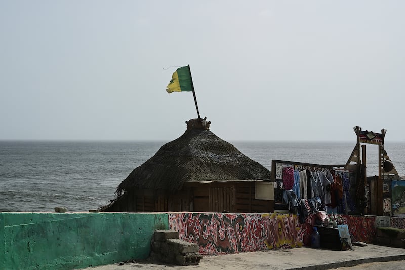 The ocean is seen from the coast of Dakar, Senegal, in May 2024.