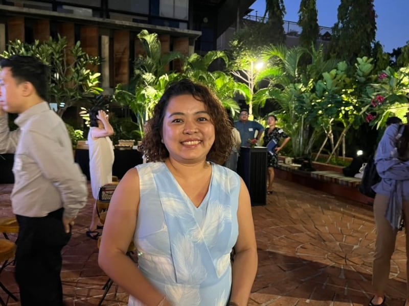 Khin Thit Yee, an accounting consultant from Yangon who moved to Thailand in April 2021 with her family to escape the coup in Myanmar, is seen in Feb. 29, 2024. (Jitsiree Thongnoi/BenarNews)