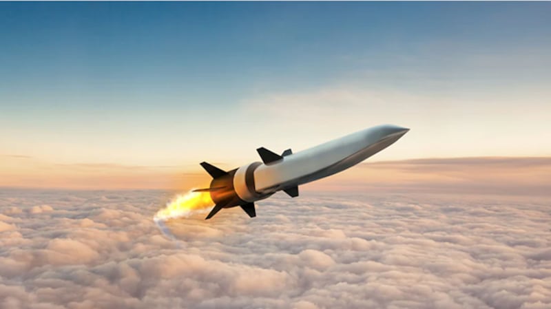 超高音速导弹概念图(路透社图片)