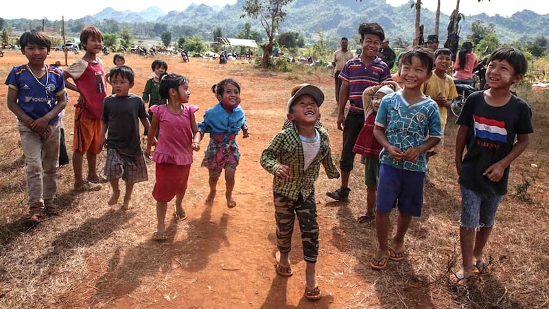 ကရင်နီစစ်ဘေးဒုက္ခသည်စခန်းမှာ ကလေးငယ်များကို ၂၀၂၁ ခုနှစ် ဒီဇင်ဘာလတွင် တွေ့ရစဥ်။ (Photo: MPA)